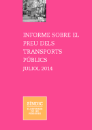 Informe sobre els preus dels transports públics (Síndic de Greuges)