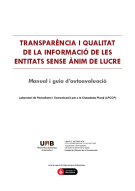 Guia sobre la transparència i qualitat de la informació de les entitats sense ànim de lucre