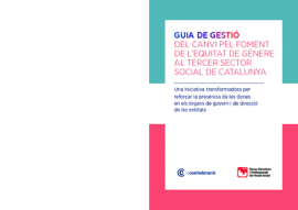 Guia de gestió del canvi pel foment de l'equitat de gènere al tercer sector social de Catalunya