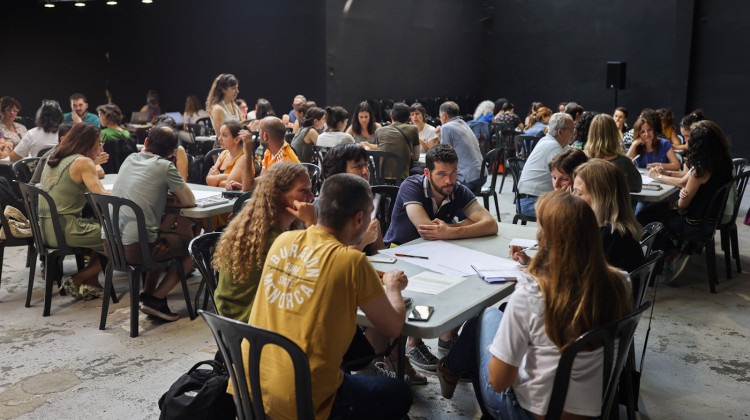 Una setantena de persones van participar en la setena edició del SocialLab, enguany centrat en la comunicació de les crisis. Jordi Borràs