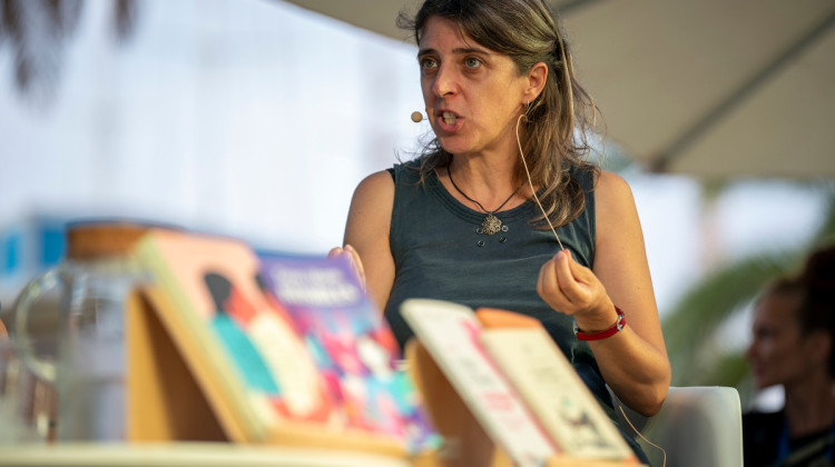 Laia Altarriba, responsable de premsa de l'editorial Trigre de Paper. Joan Mateu Parra