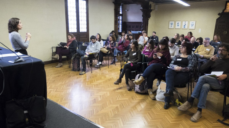 La jornada 'Social Lab: Comunicar per existir', que s'ha celebrat l'1 de desembre al Palau Macaya. Jordi Borràs