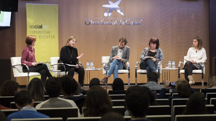 La jornada 'Social Lab: Comunicar per existir', que s'ha celebrat l'1 de desembre al Palau Macaya. Jordi Borràs